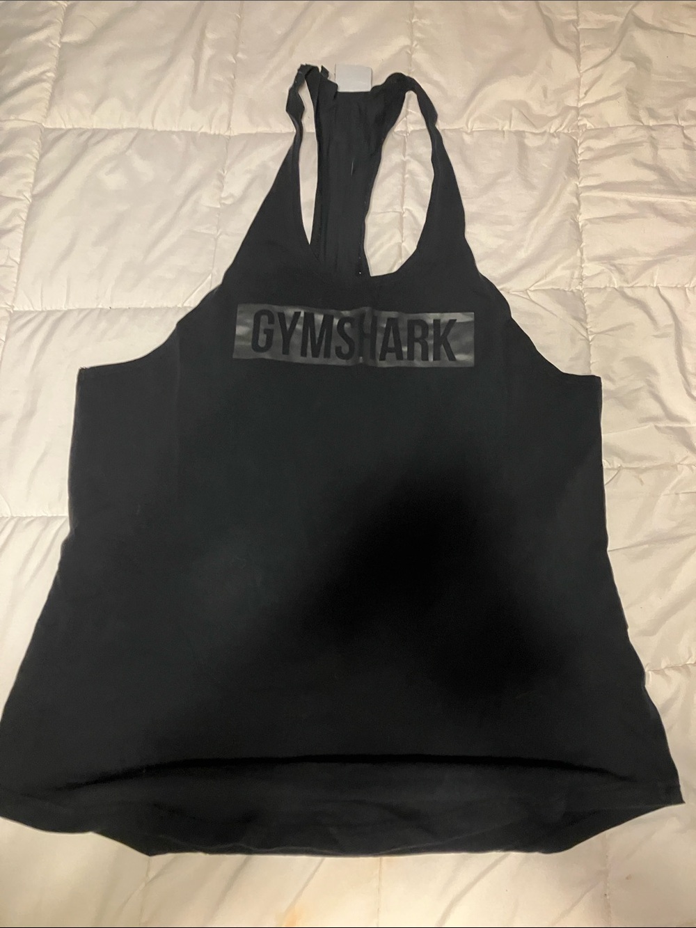 Gymshark Black Men's Muscle Tank with Logo